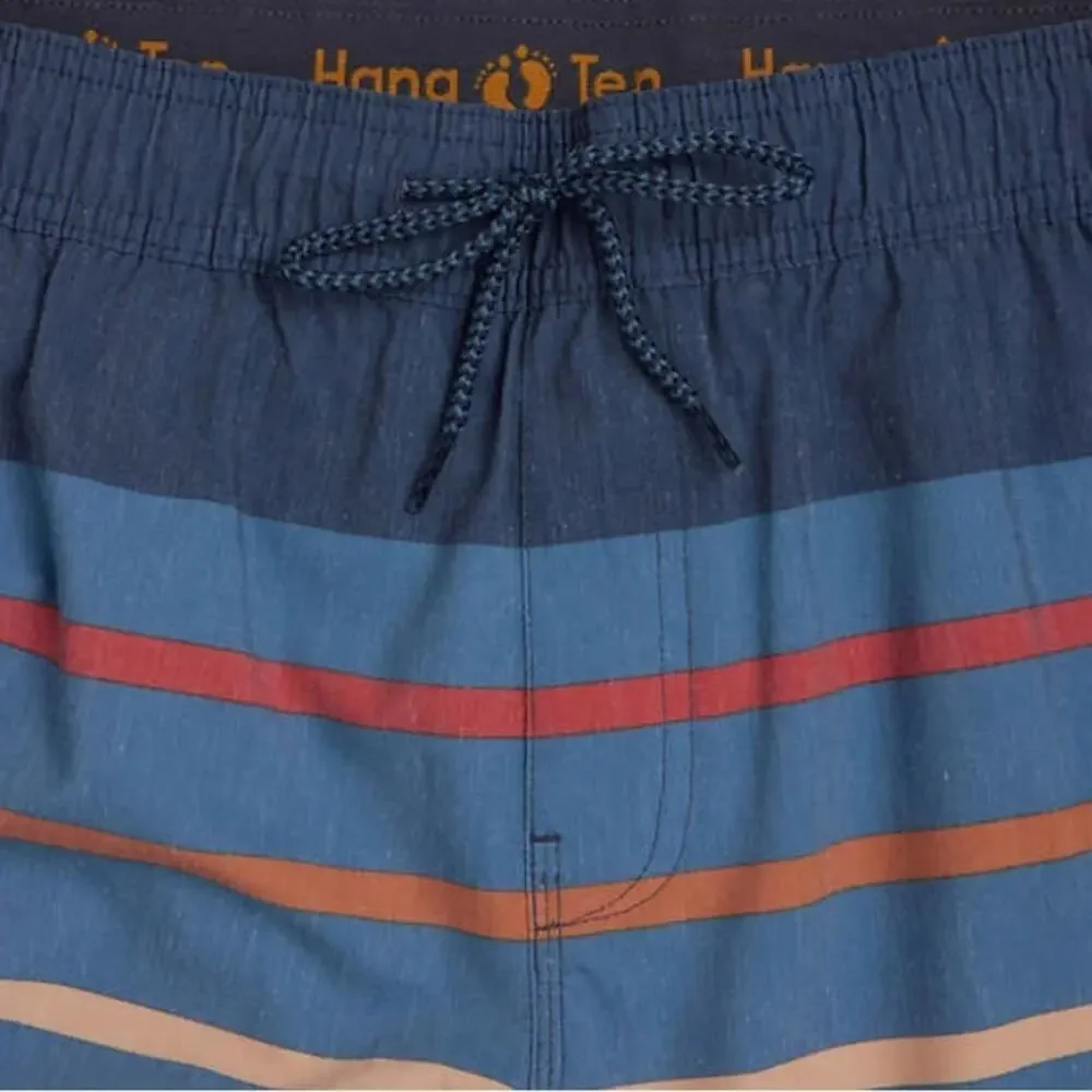 Hang Ten Men's Swim Shorts Trunk Blue Size Large NWT